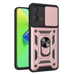 Motorola Moto G73 5G Skal CamShield Ring Roséguld