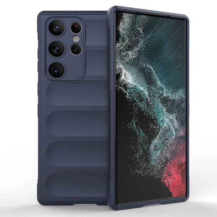 Bild 1, Samsung Galaxy S23 Ultra Skal Magic Shield Mörk Blå