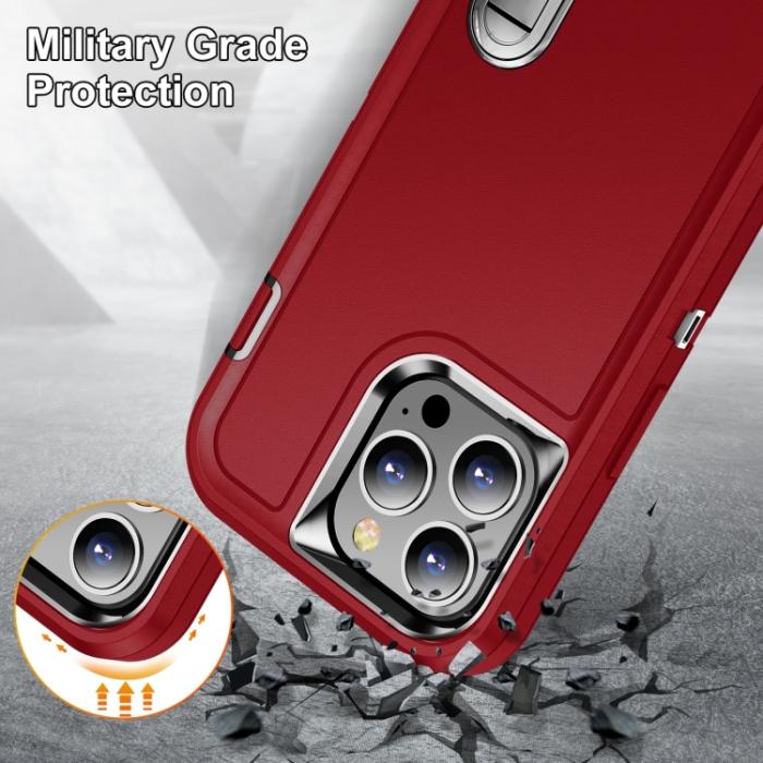Bild 6, iPhone 14 Pro Max Skal 3in1 Shockproof Xtreme Röd/Svart