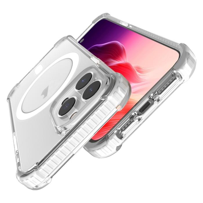 Bild 4, iPhone 15 Pro Skal Shockproof MagSafe Hybrid Transparent