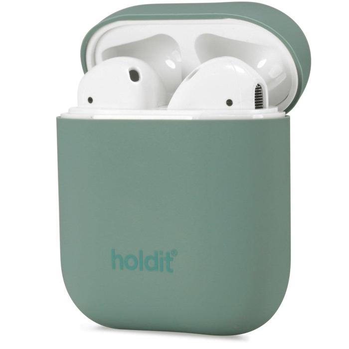 Bild 2, holdit Silikonfodral AirPods Nygård - Moss Green