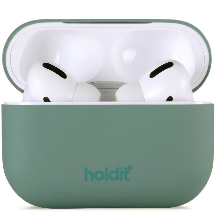 Bild 1, holdit Silikonfodral AirPods Pro Nygård - Moss Green