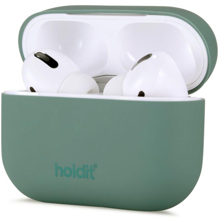 Bild 2, holdit Silikonfodral AirPods Pro Nygård - Moss Green