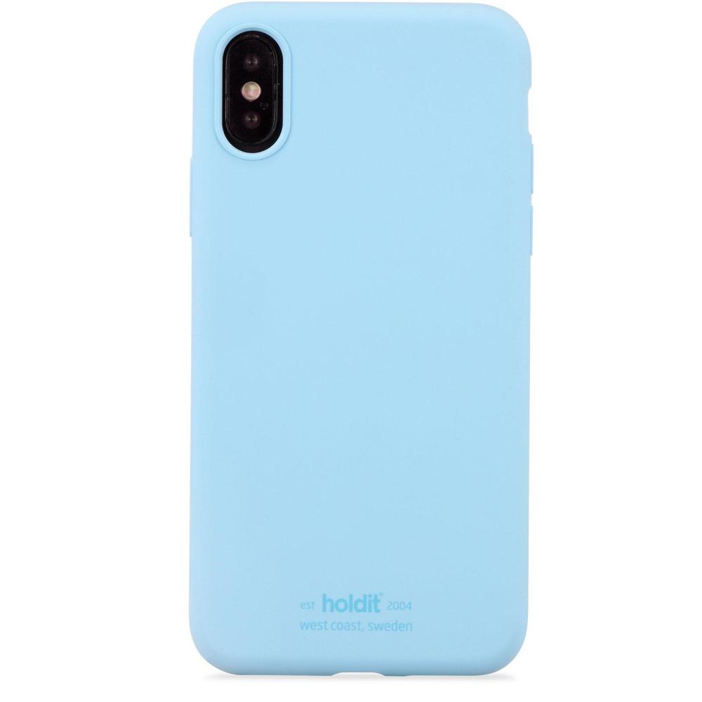 iPhone X/Xs - holdit Mobilskal Silikon - Ljusblå