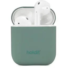 holdit Silikonfodral AirPods Nygård - Moss Green