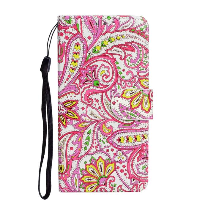 Bild 3, iPhone 12 Mini - Fodral Med Tryck - Paisley Motiv
