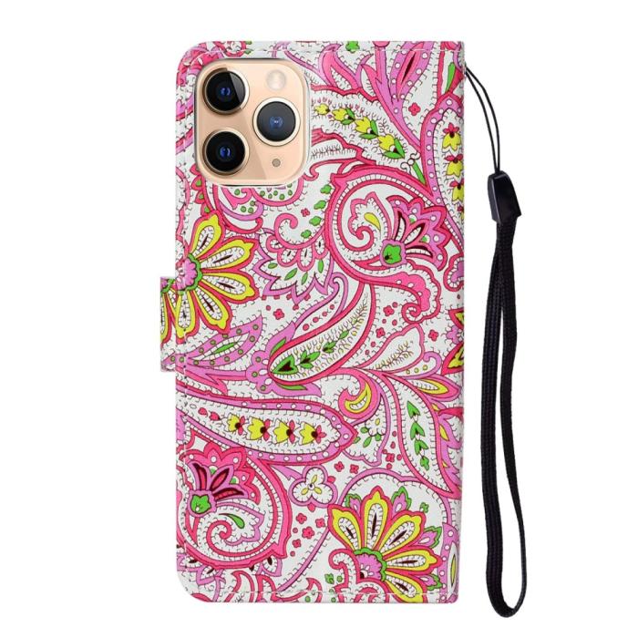 Bild 4, iPhone 12 Mini - Fodral Med Tryck - Paisley Motiv