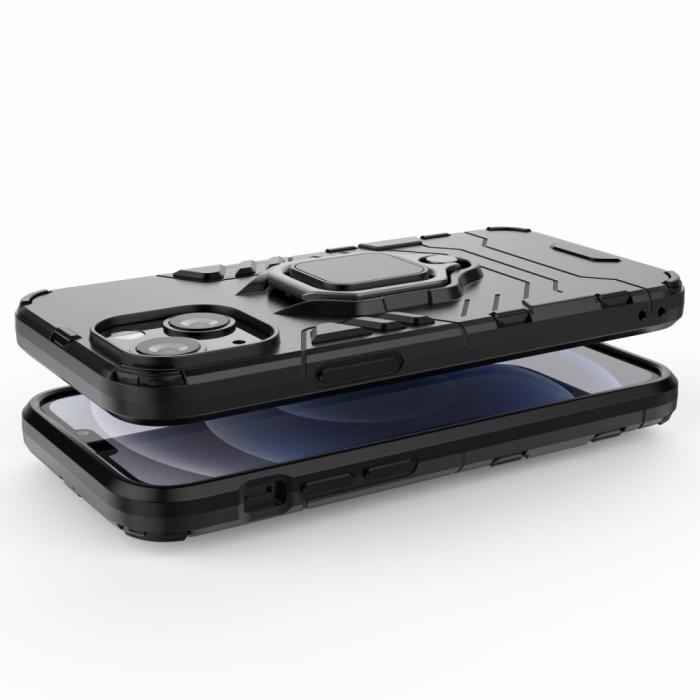 Bild 5, iPhone 13 Mini - Hybrid Ring Skal - Svart