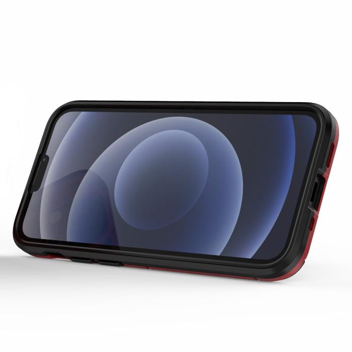 Bild 4, iPhone 13 Mini - Hybrid Ring Skal - Röd