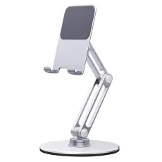 BONERUY Justerbar H&aring;llare F&ouml;r Surfplatta / Mobil Silver