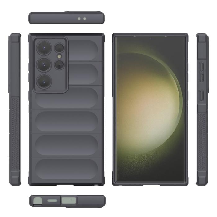 Bild 5, Samsung Galaxy S24 Ultra Skal Magic Shield Mörk Grå