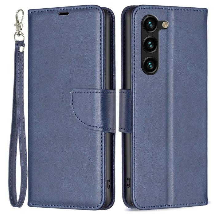 Bild 1, Galaxy S25 Plus / S24 Plus Fodral Solid Shark Läder Blå