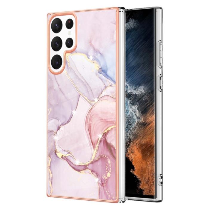 Bild 1, Samsung Galaxy S23 Ultra Skal Marmor TPU Roséguld