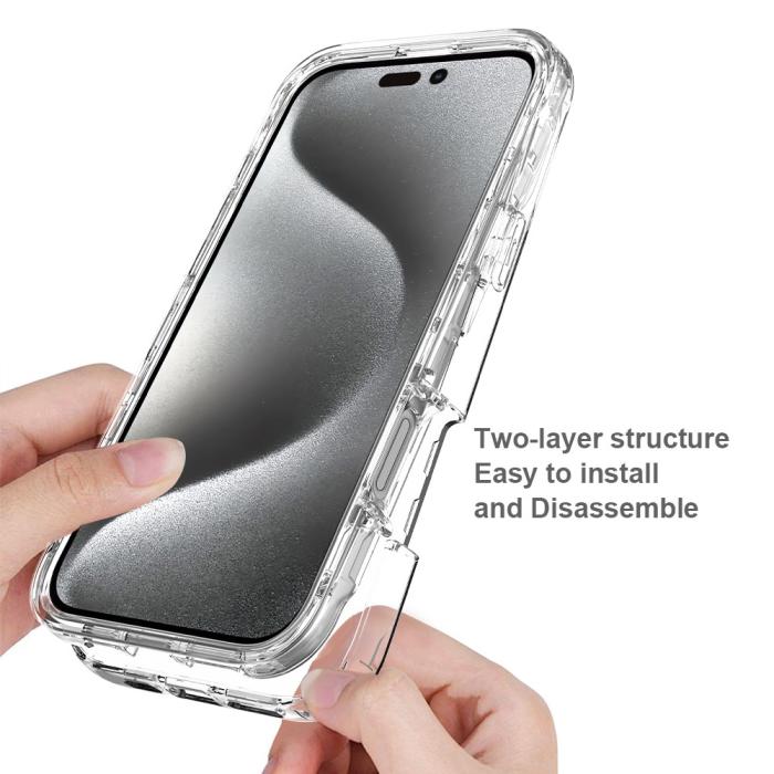 Bild 4, iPhone 16 Pro Max Skal 360 Hybrid Transparent