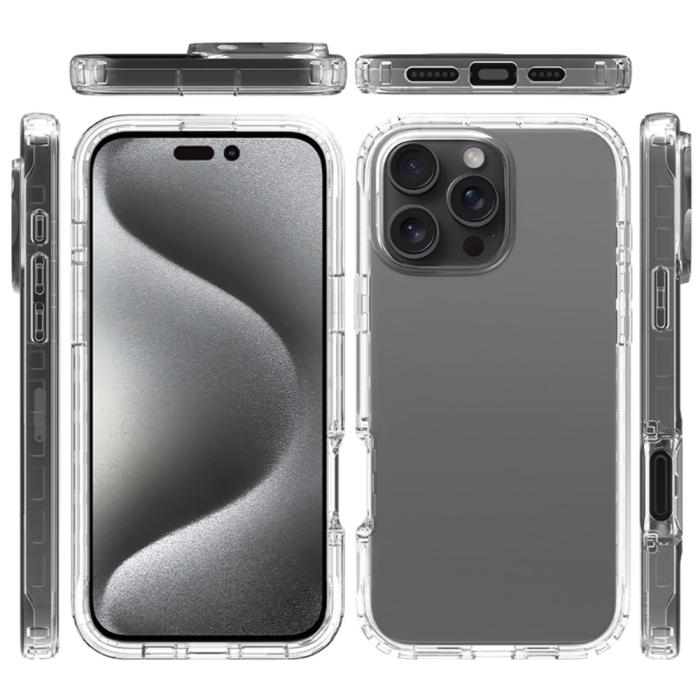 Bild 6, iPhone 16 Pro Max Skal 360 Hybrid Transparent