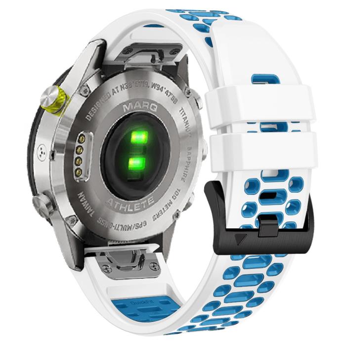 Bild 1, Klockarmband 26 mm Dual-Color Robust Vit/Blå