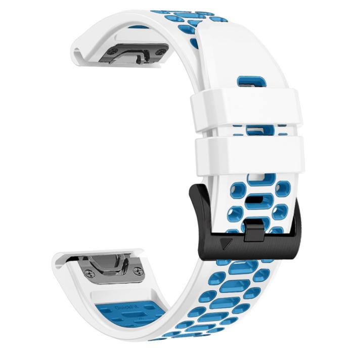 Bild 2, Klockarmband 26 mm Dual-Color Robust Vit/Blå