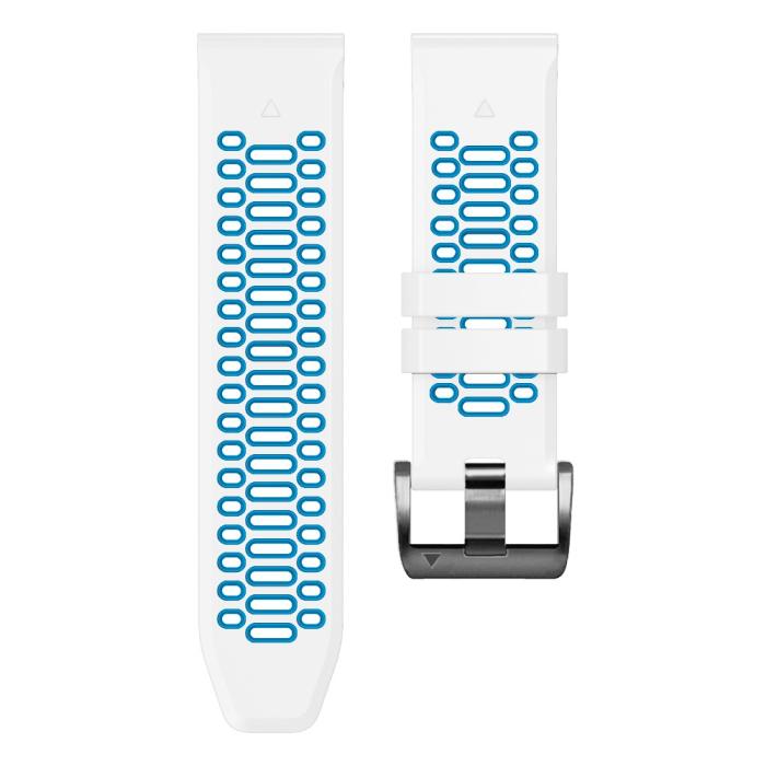 Bild 3, Klockarmband 26 mm Dual-Color Robust Vit/Blå