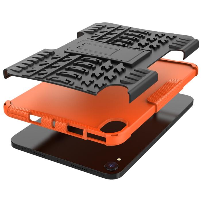 Bild 6, iPad Mini 2024/2021 Skal Rugged Kickstand Armor Orange