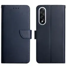 OnePlus Nord 5 5G Fodral &Auml;kta L&auml;der M&ouml;rk Bl&aring;