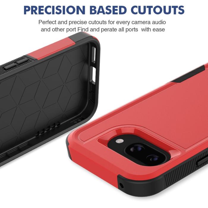 Bild 4, Google Pixel 9a Skal Extreme Shockproof Hybrid Röd