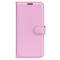 Google Pixel 8 Pro Fodral Litchi Textur Ljus Rosa