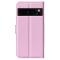 Google Pixel 8 Pro Fodral Litchi Textur Ljus Rosa