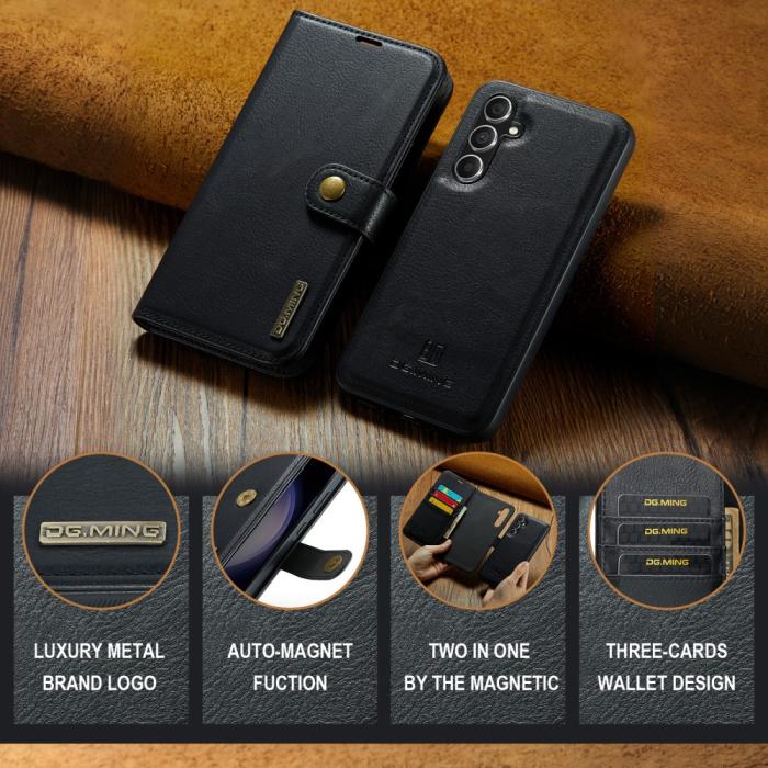 Bild 5, DG.MING Galaxy S23 FE 2in1 Magnet Fodral / Skal Svart