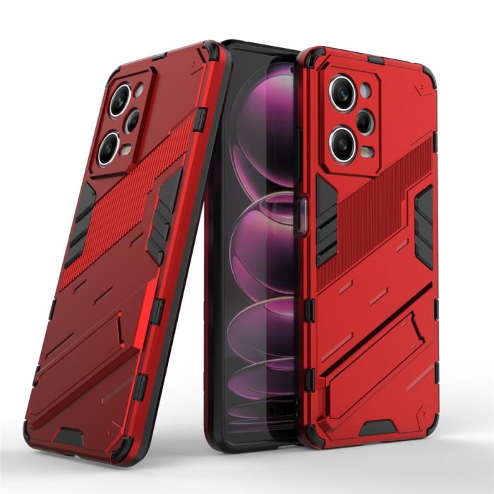 Bild 4, Xiaomi Redmi Note 12 Pro 5G Skal Hybrid Kickstand Röd