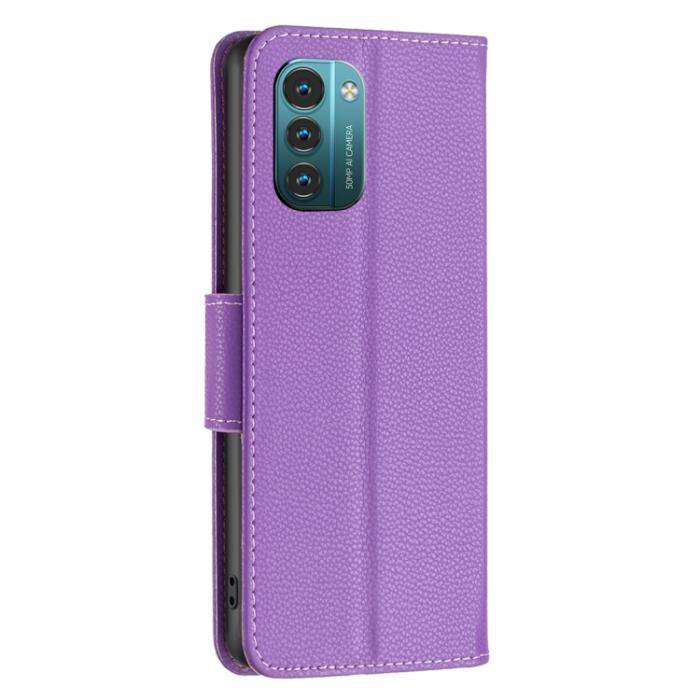 Bild 3, Nokia G11 / G21 Fodral Shark Litchi Lila