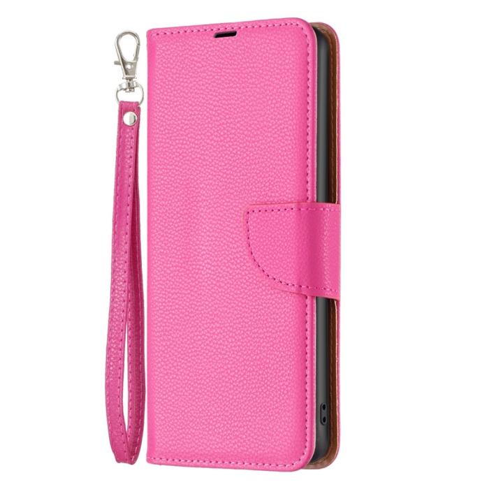 Bild 6, Samsung Galaxy S23 Plus Fodral Litchi Shark Rosa