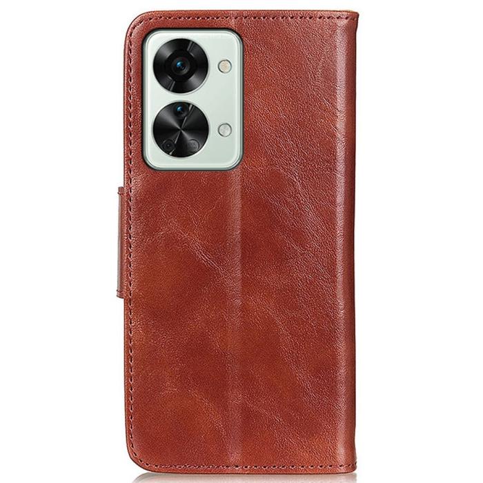 Bild 6, OnePlus Nord 2T 5G Fodral Split Läder Brun