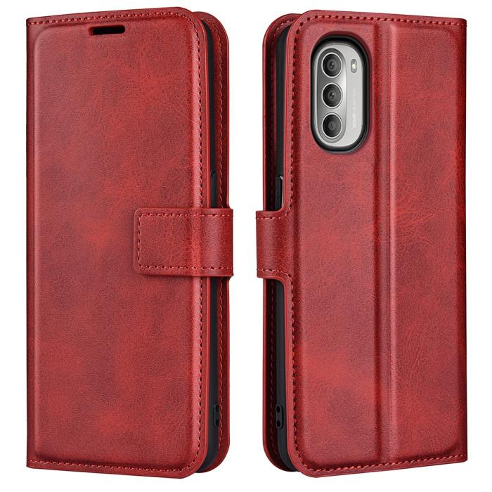 Bild 1, Motorola Moto G51 Fodral PU Läder Röd