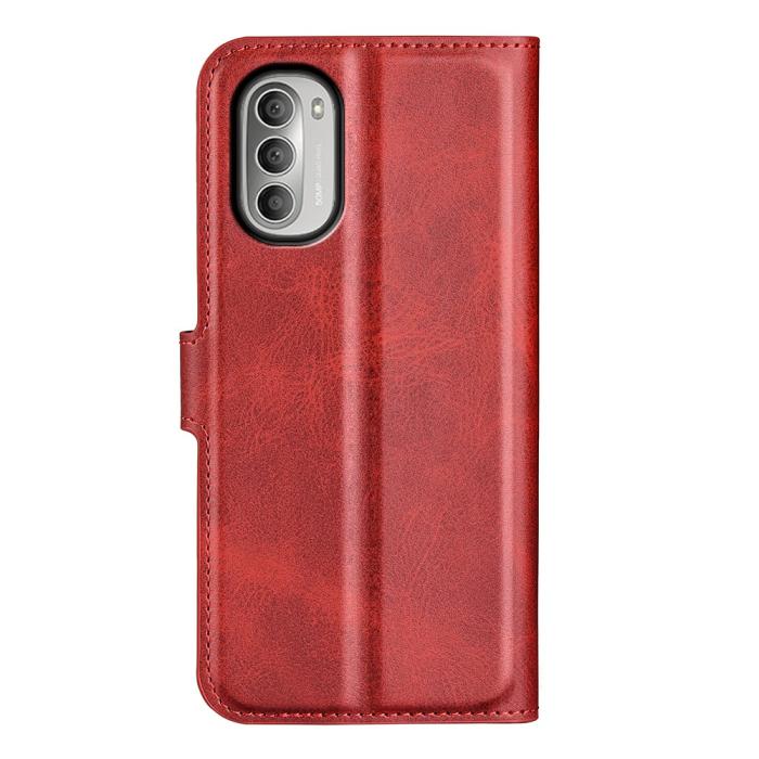 Bild 3, Motorola Moto G51 Fodral PU Läder Röd