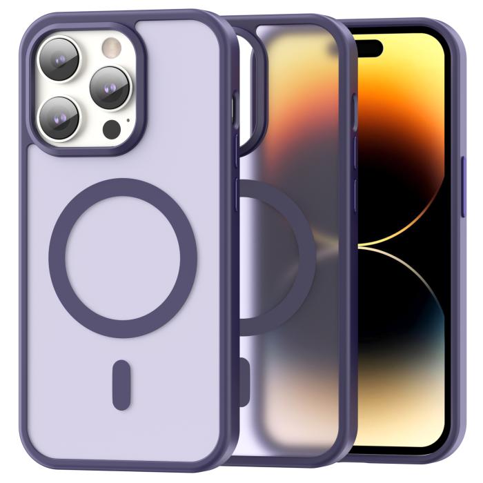 Bild 1, ColorPop iPhone 14 Pro Max Skal CH MagSafe Matt Lila
