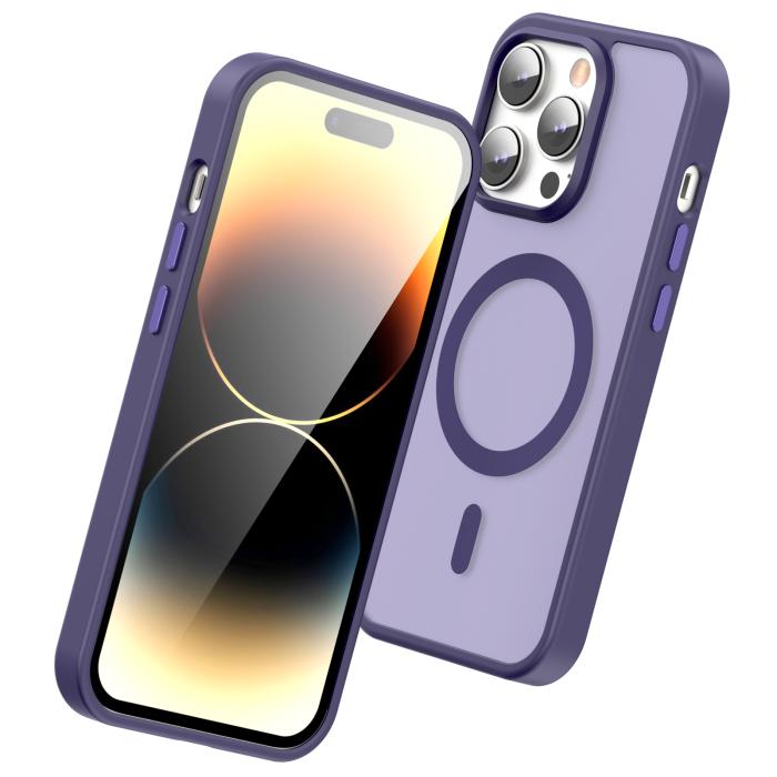 Bild 3, ColorPop iPhone 14 Pro Max Skal CH MagSafe Matt Lila
