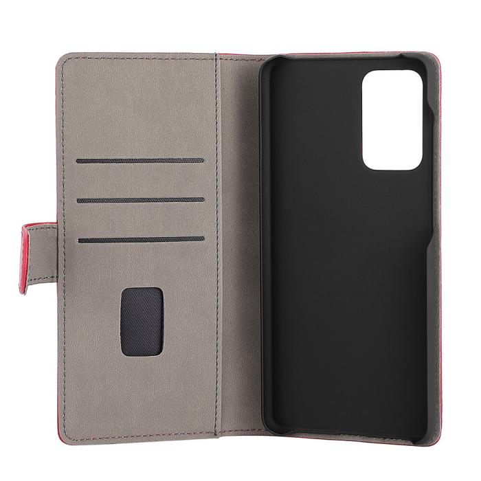 Bild 4, GEAR Samsung Galaxy A72 Fodral Läder Röd