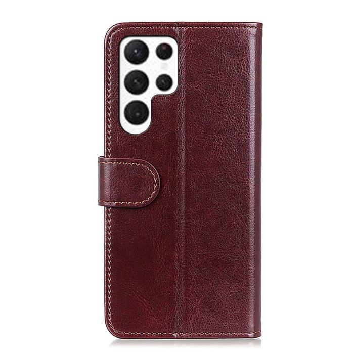 Bild 6, Samsung Galaxy S26 Ultra Fodral Crazy Horse Läder Brun