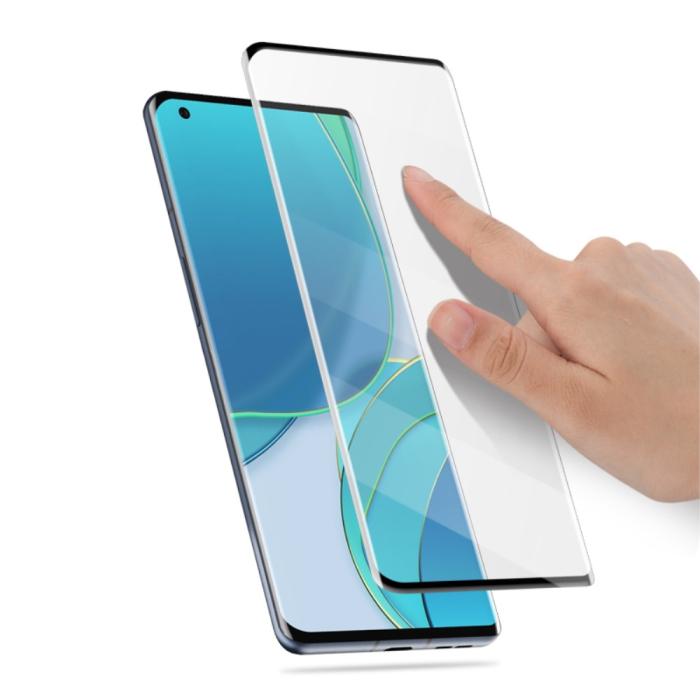 Bild 4, OnePlus 9 Pro - AMORUS 3D Kurvat Skärmskydd I Härdat Glas