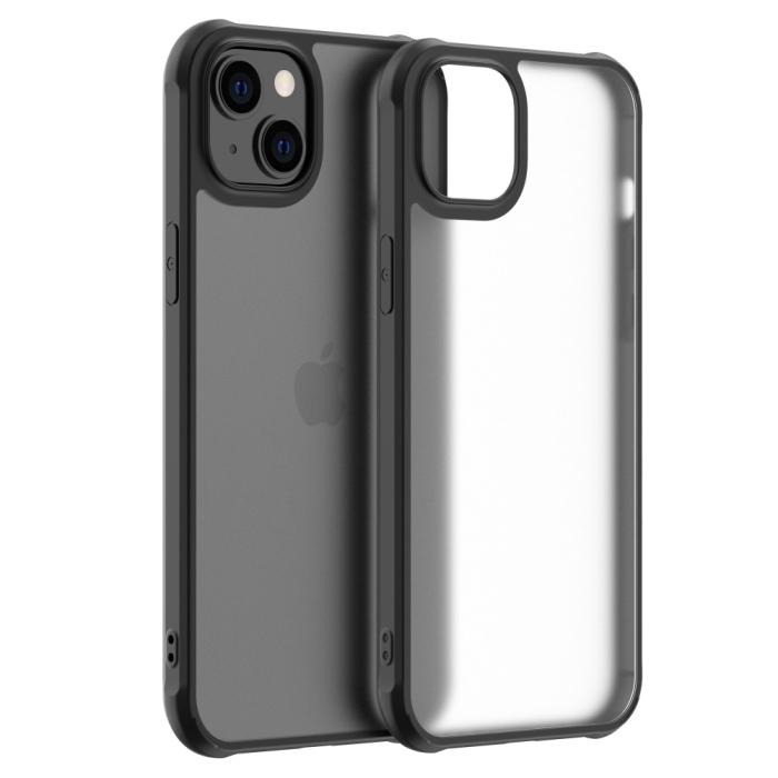 Bild 2, LEEU DESIGN iPhone 14 Skal AirBag Hybrid Matt Svart