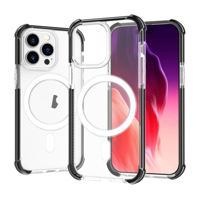 Bild 1, iPhone 15 Pro Skal Shockproof MagSafe Hybrid Svart