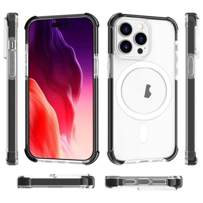 Bild 2, iPhone 15 Pro Skal Shockproof MagSafe Hybrid Svart