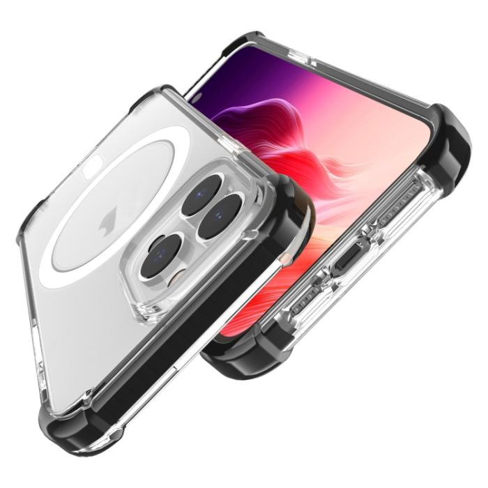 Bild 4, iPhone 15 Pro Skal Shockproof MagSafe Hybrid Svart