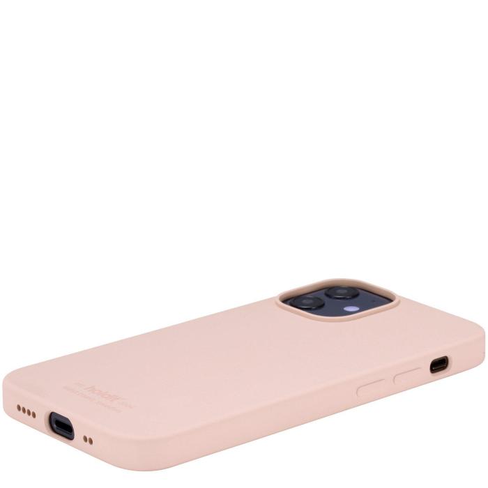 Bild 4, iPhone 12 Mini - holdit Mobilskal Silikon - Blush Pink