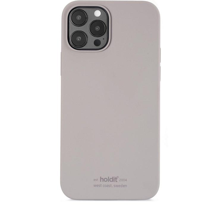 Bild 1, iPhone 12/12 Pro - holdit Mobilskal Silikon - Taupe