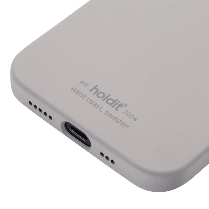 Bild 5, iPhone 12/12 Pro - holdit Mobilskal Silikon - Taupe