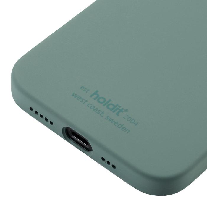 Bild 5, iPhone 12/12 Pro - holdit Mobilskal Silikon - Moss Green