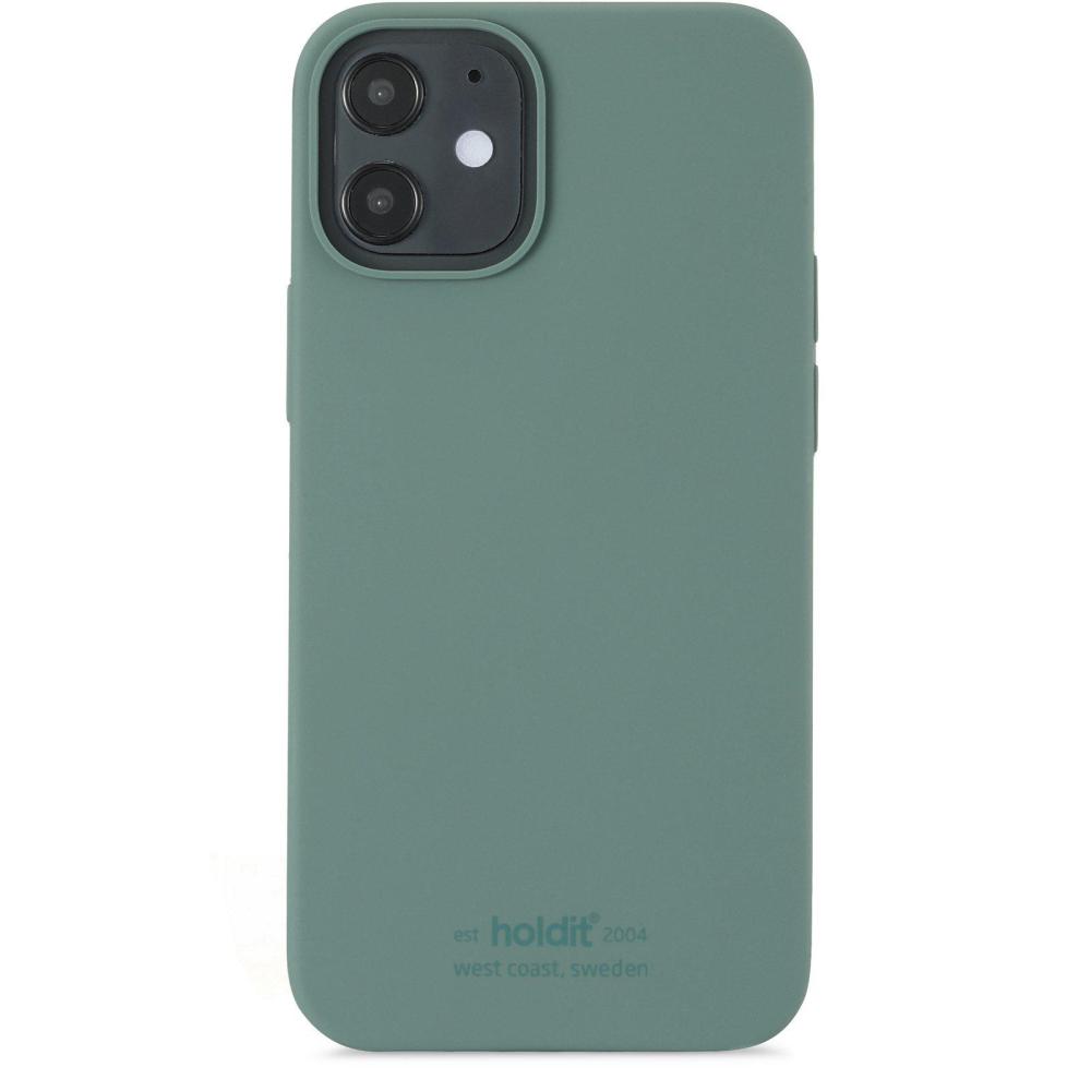 iPhone 12 Mini - holdit Mobilskal Silikon - Moss Green