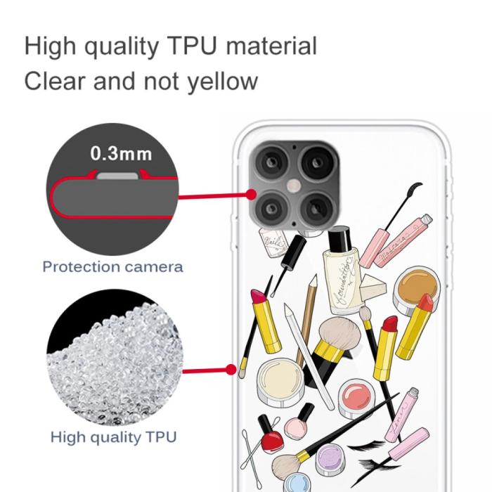 Bild 3, iPhone 12 Mini - Skal Med Tryck - Kosmetika