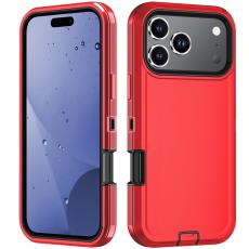 iPhone 17 Pro Skal Extreme Shockproof Hybrid R&ouml;d